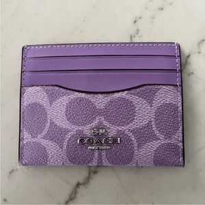 Coach Slim ID Lavender Card Holder